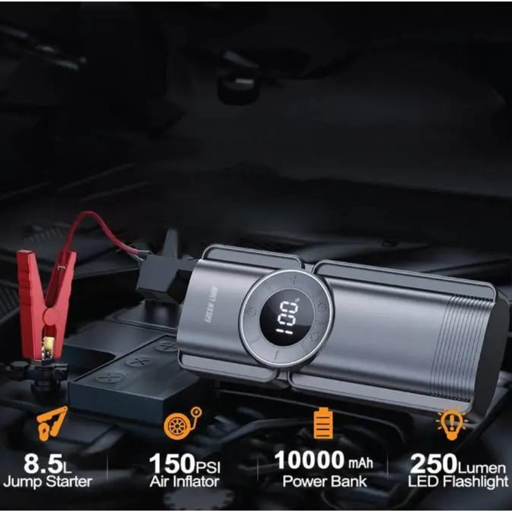 Green Lion Portable Jump Starter with Air Pump